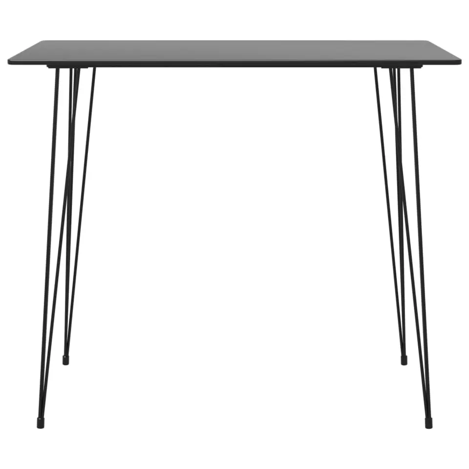 vidaXL - Bartafel - Zwart - MDF