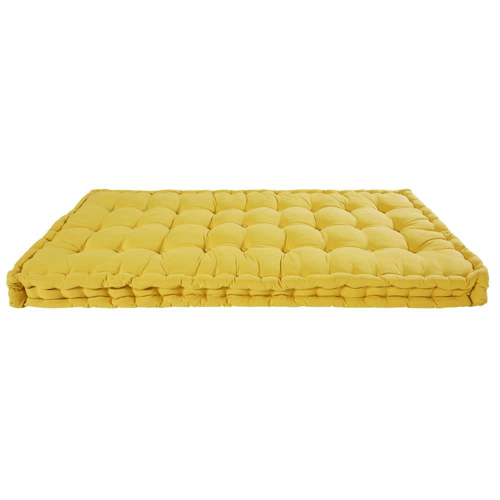 - Matelas en coton moutarde 90x190