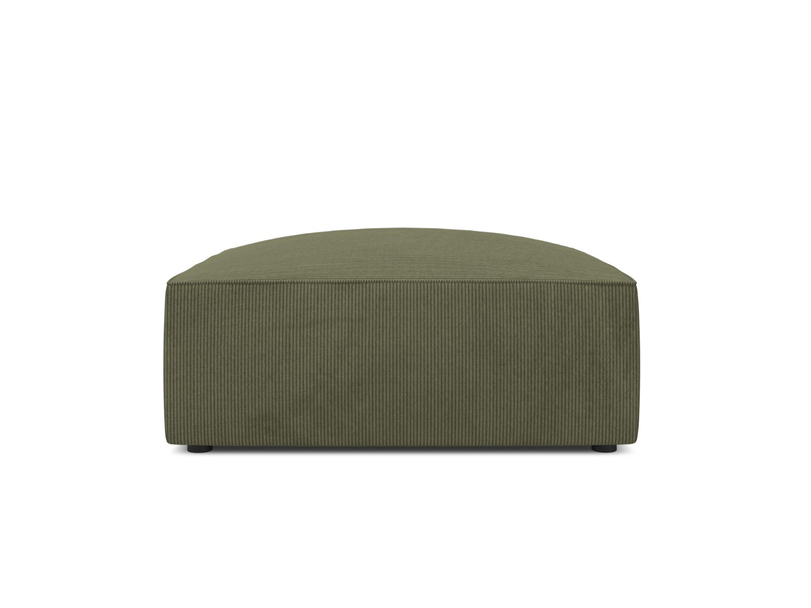 Micadoni Poef Ruby ribfluwelen, groente - 93x93x40cm