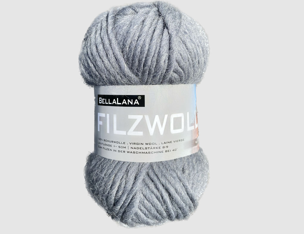 Strickgarn Filz anthrazit