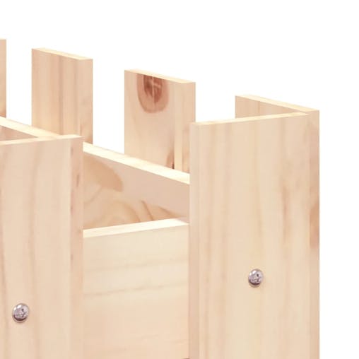 NNEVL Garden Raised Bed with Fence Design 150x30x30 cm Solid Wood Pine