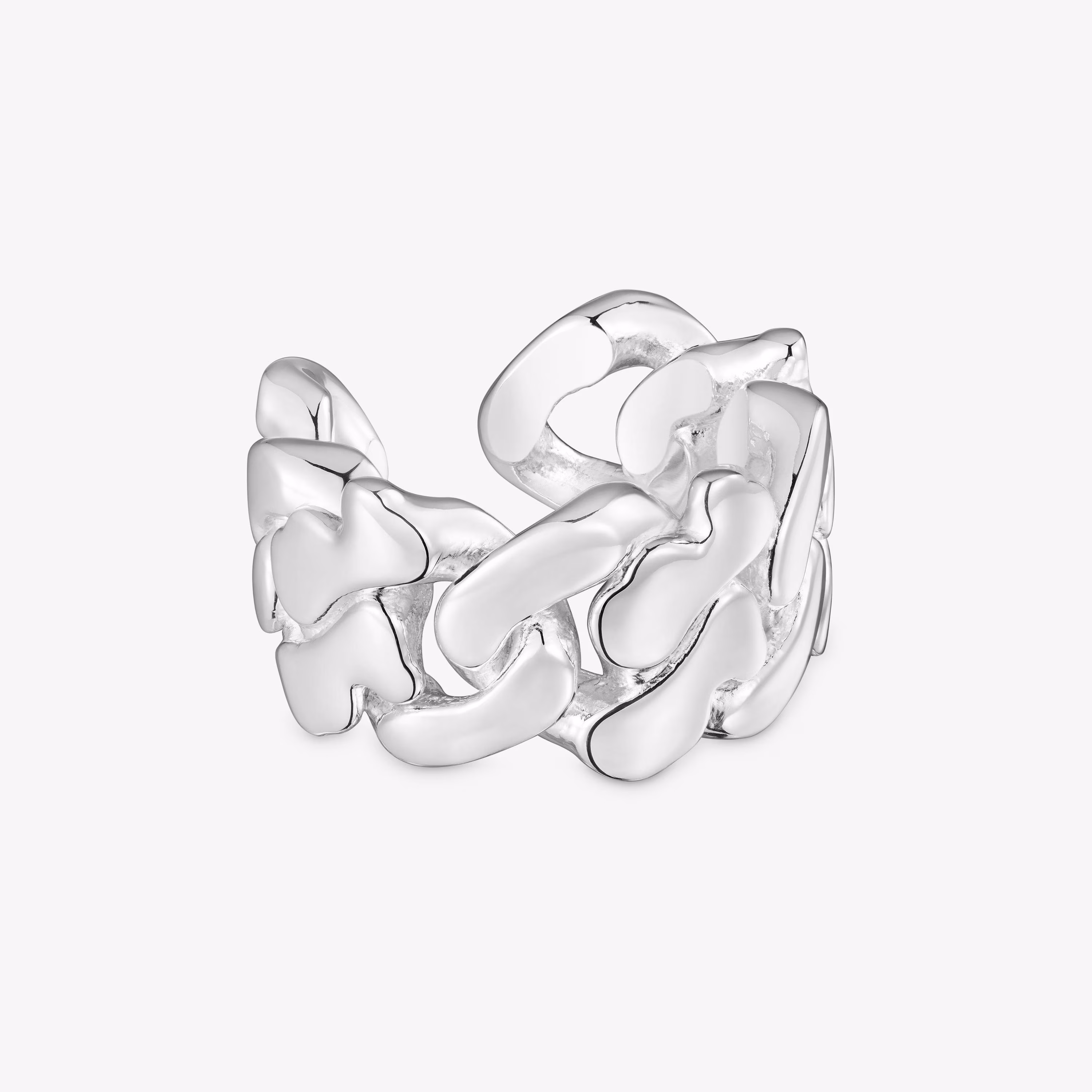 Anillo de plata 14 mm Bear's Chain