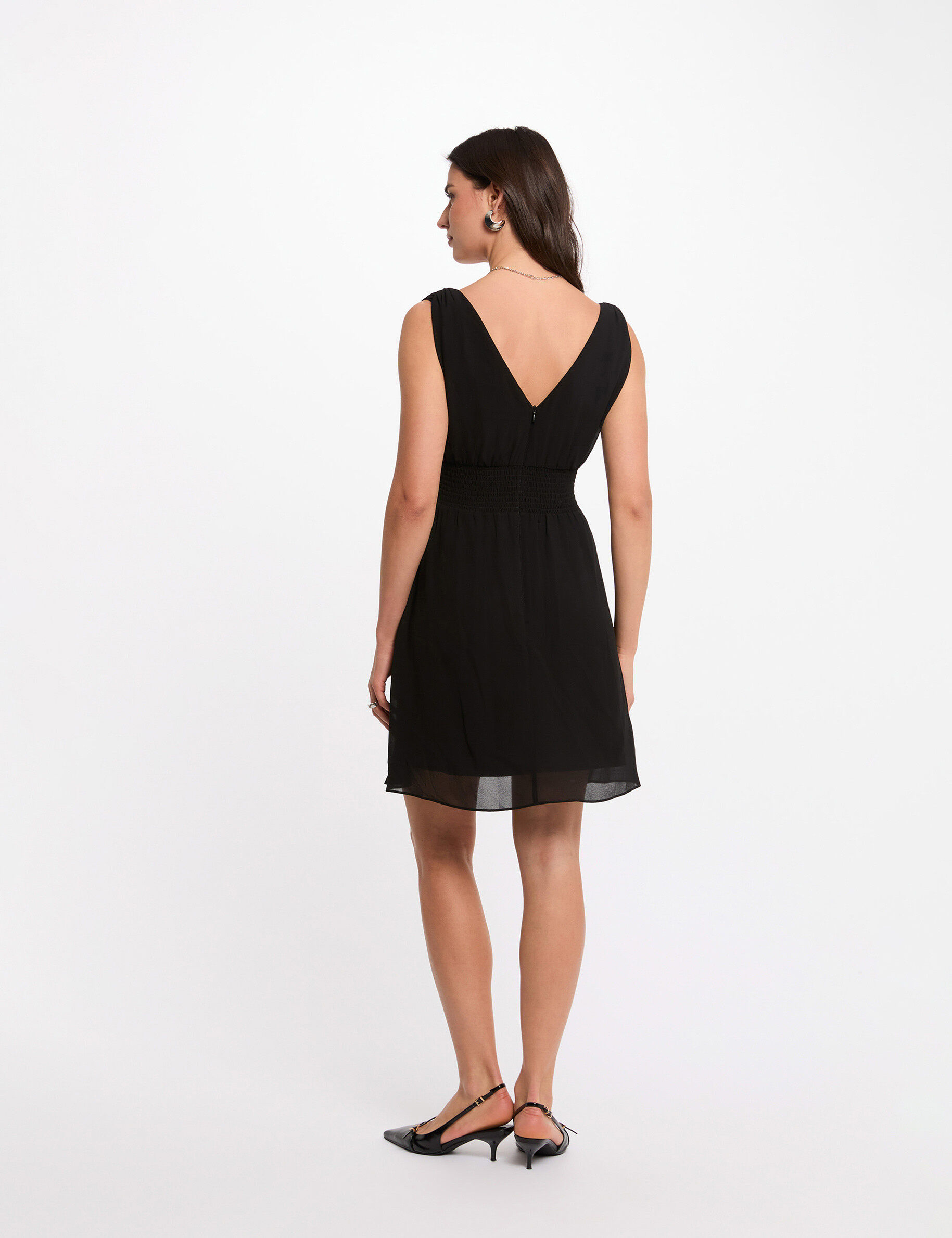 Mini Loose A-Line Dress Black Women