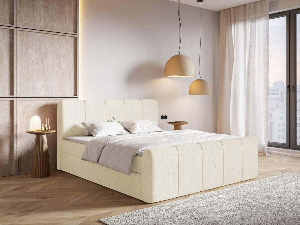 Boxspring Chloe 200x200 chenille met opbergruimte
