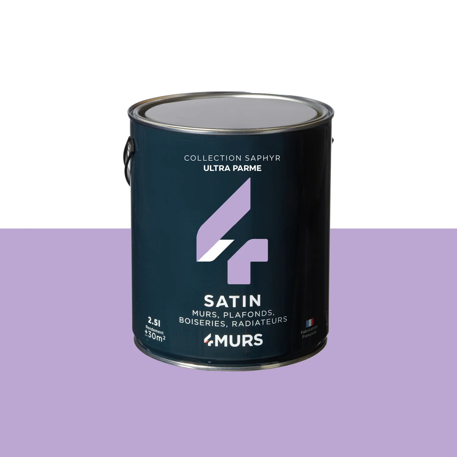 Saphyr Peinture Peinture ultra parme Satiné 2,5 L