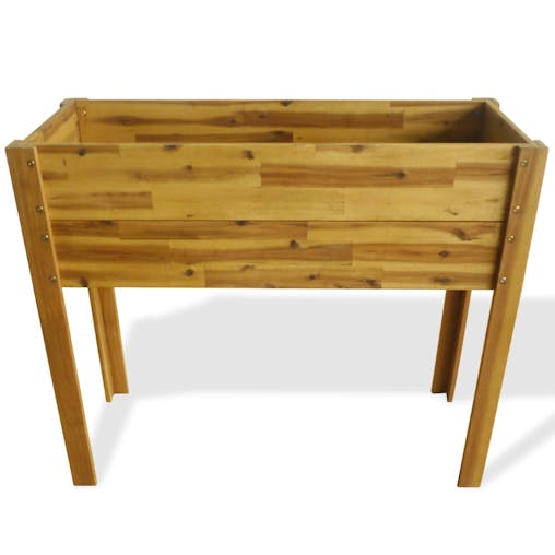 NNEVL Raised Garden Raised Bed Solid Acacia Wood