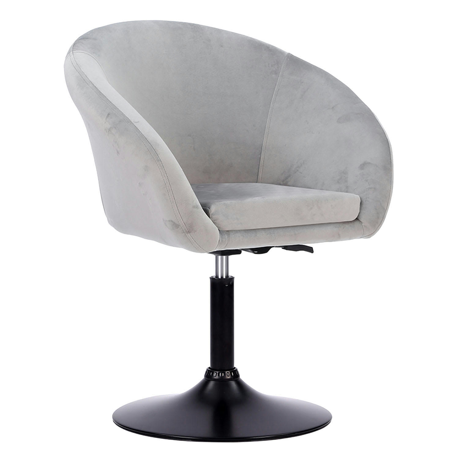 GABIN - Tabouret de bar réglable en velours gris
