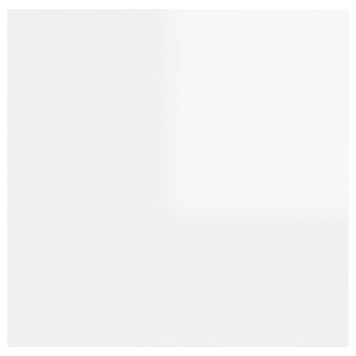 NNEVL Bedside Cabinet High Gloss White 30.5x30x30 cm Chipboard