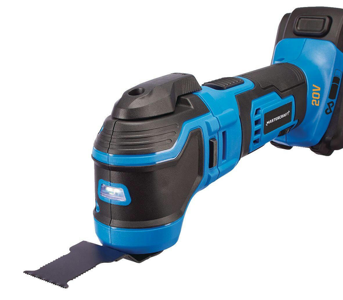 Mastercraft 20V Max Cordless Variable Speed Oscillating Multi-Tool with LED Light, Tool Only, PWR POD Compatible