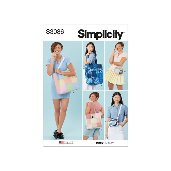 Simplicity Bags Sewing Pattern S3086