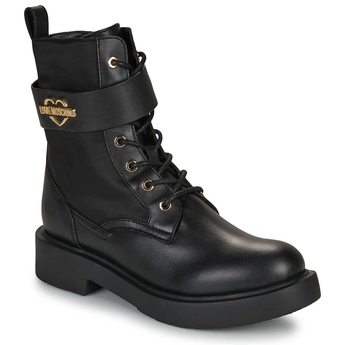 Love Moschino - NEW CITY LOVE - Black / Gold