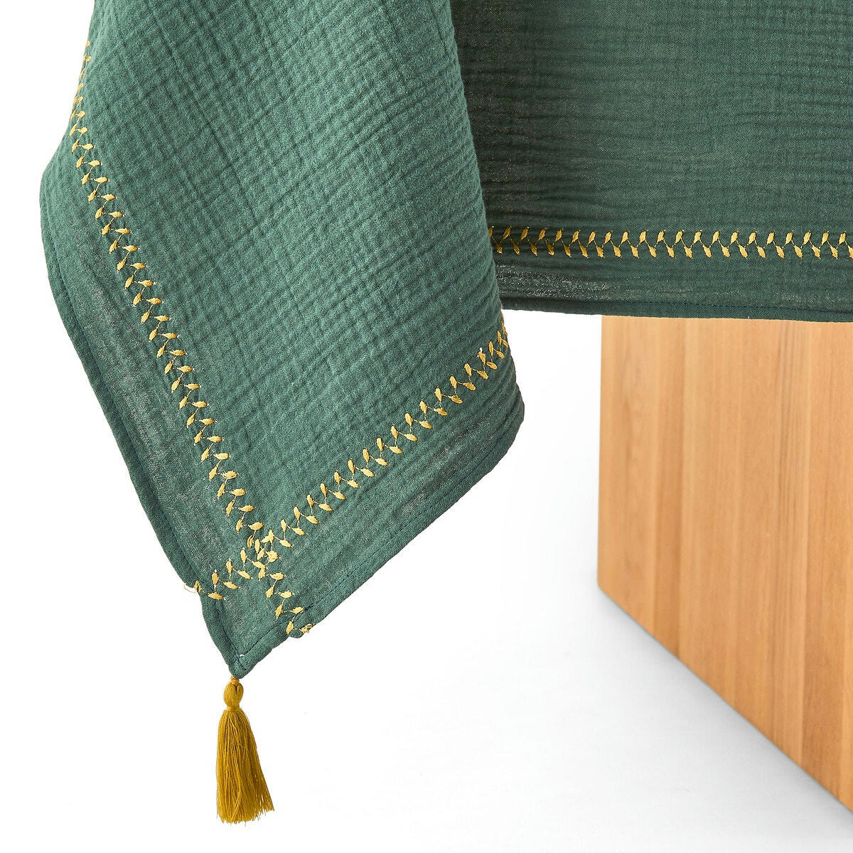 Nappe gaze de coton, Kumla brodé