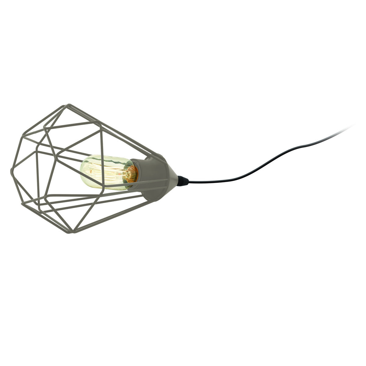 EGLO tafellamp Tarbes - e27 - ø 17,5 cm - grijs
