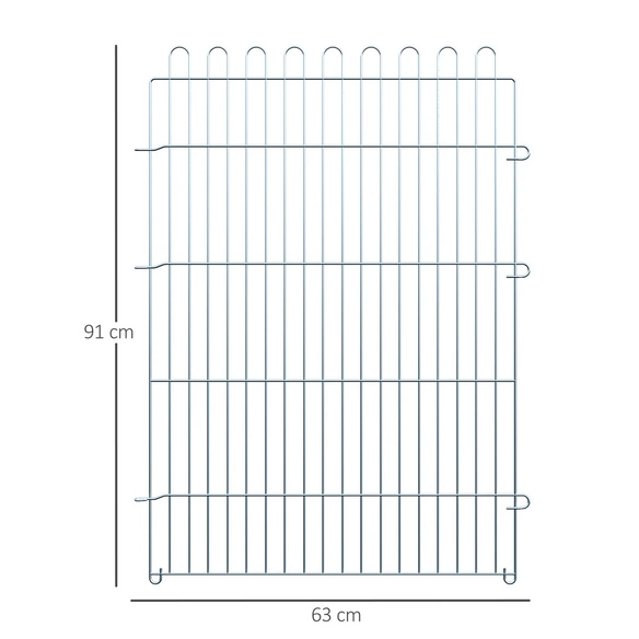 Welpenauslauf, Stahl, Länge: 63 cm