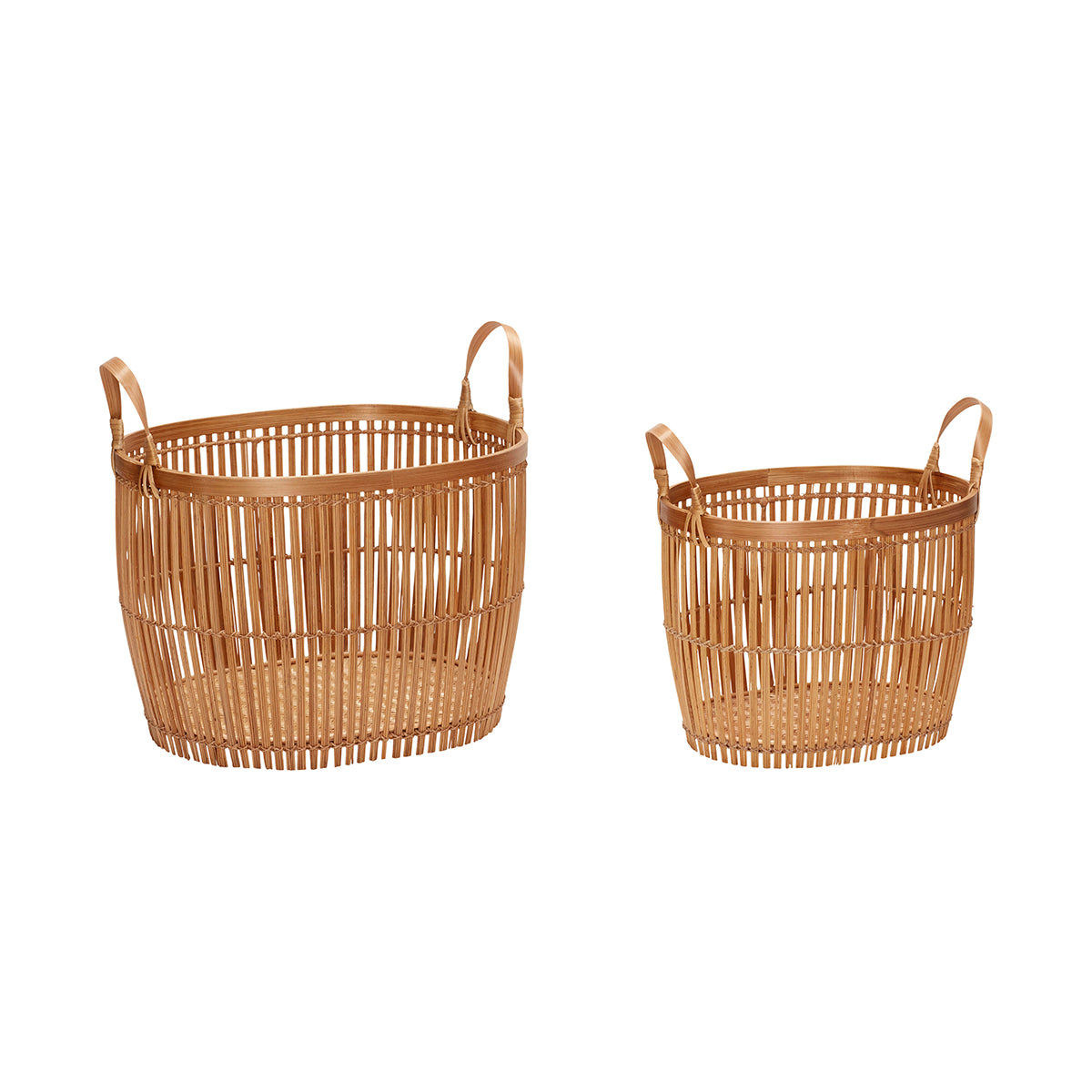 Hübsch manden Vantage - bamboe - 37x36xh29, 38x47xh33cm