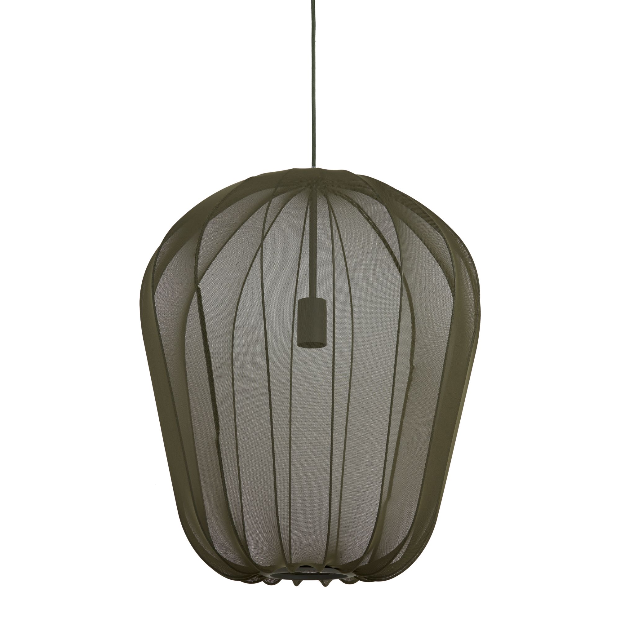 Light & Living hanglamp Plumeria - groen - Ø50cm