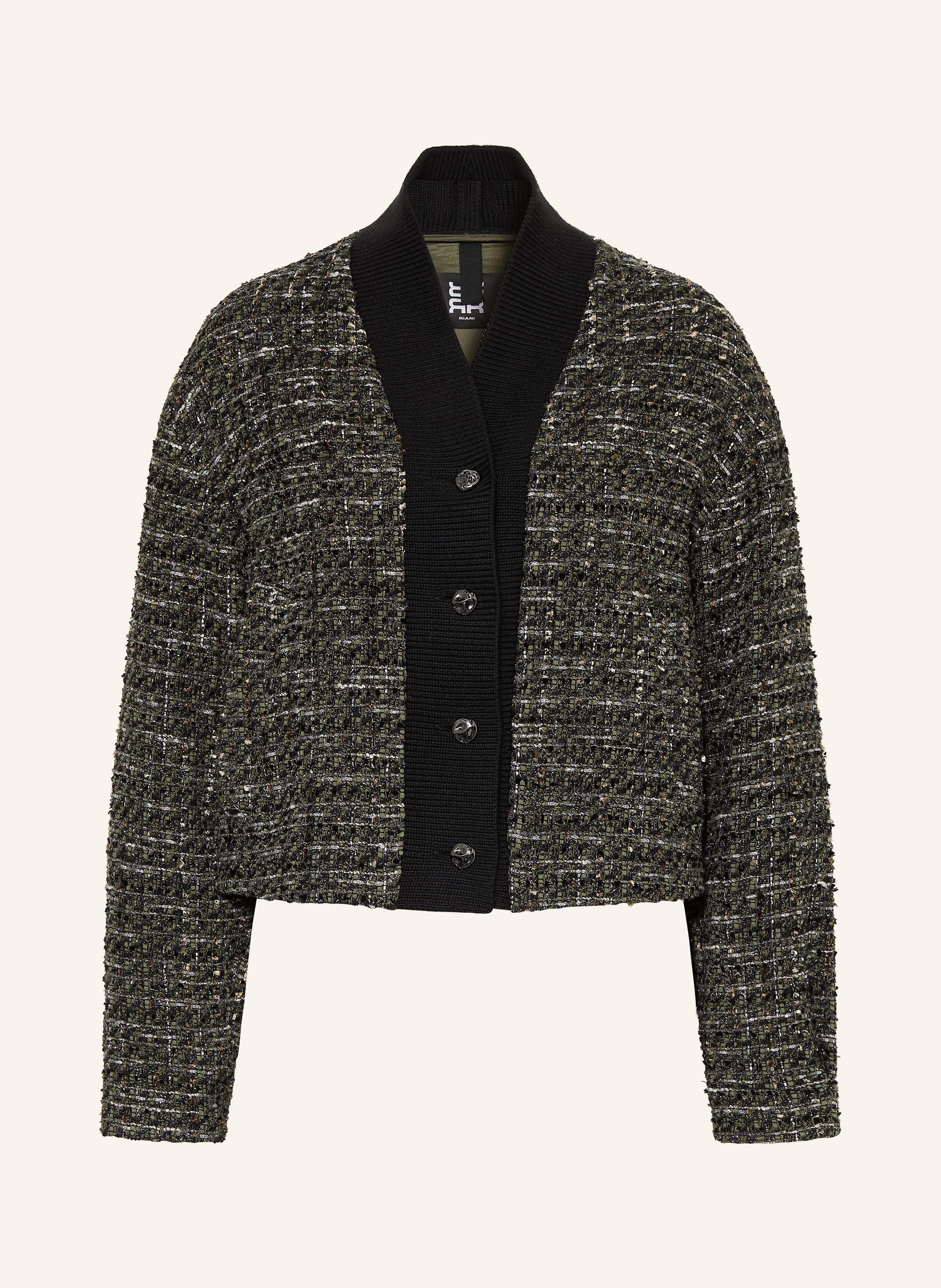 RIANI Kastenjacke aus Bouclé mit Glitzergarn