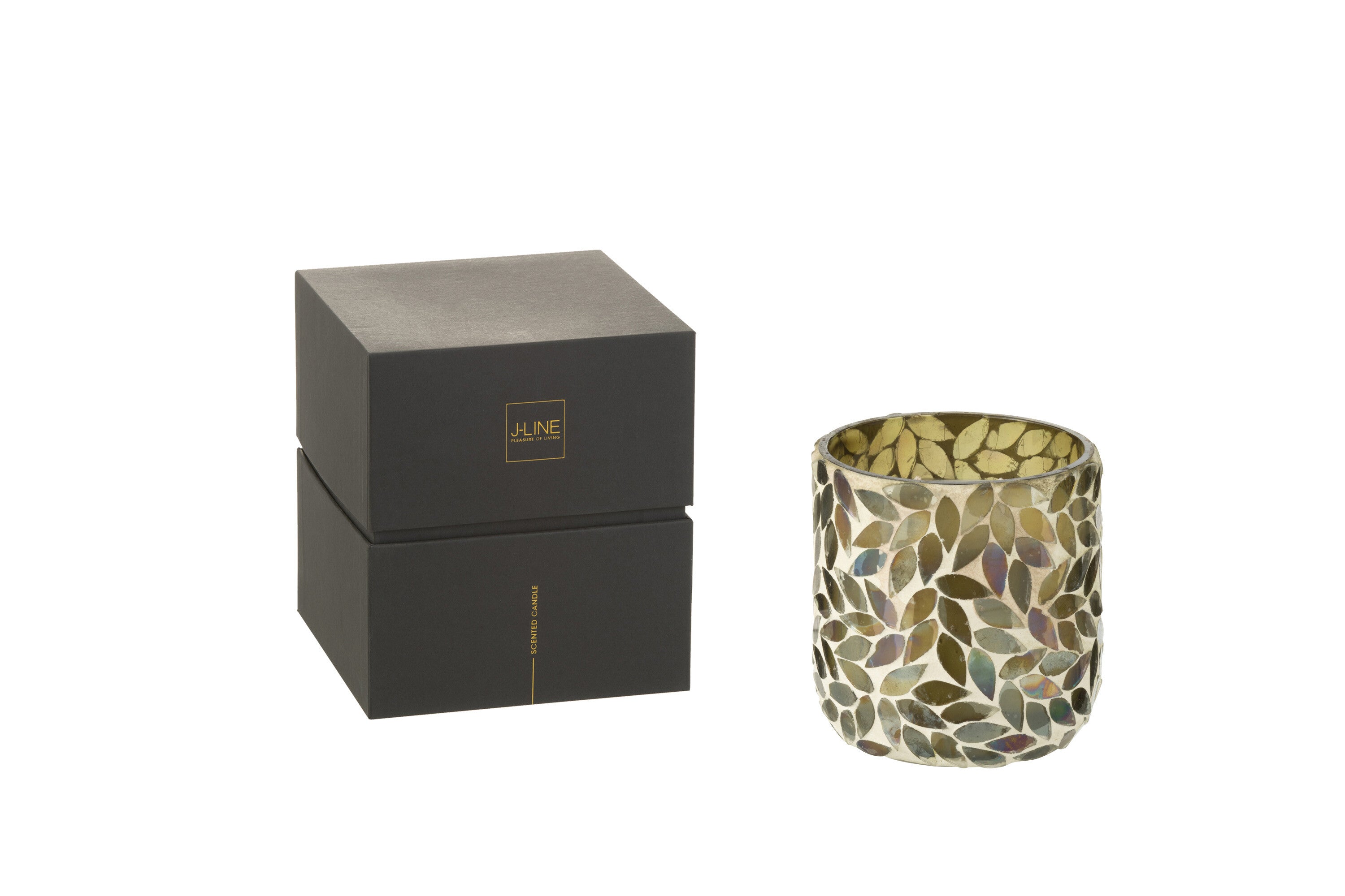 J-Line geurkaars Tender Rose - Tea & Herbs - groen - small - 50U