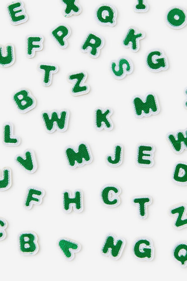 Iron On Alpha Letters 52 Pcs