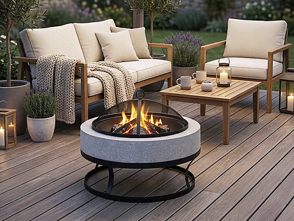 Brasero barbecue en pierre 