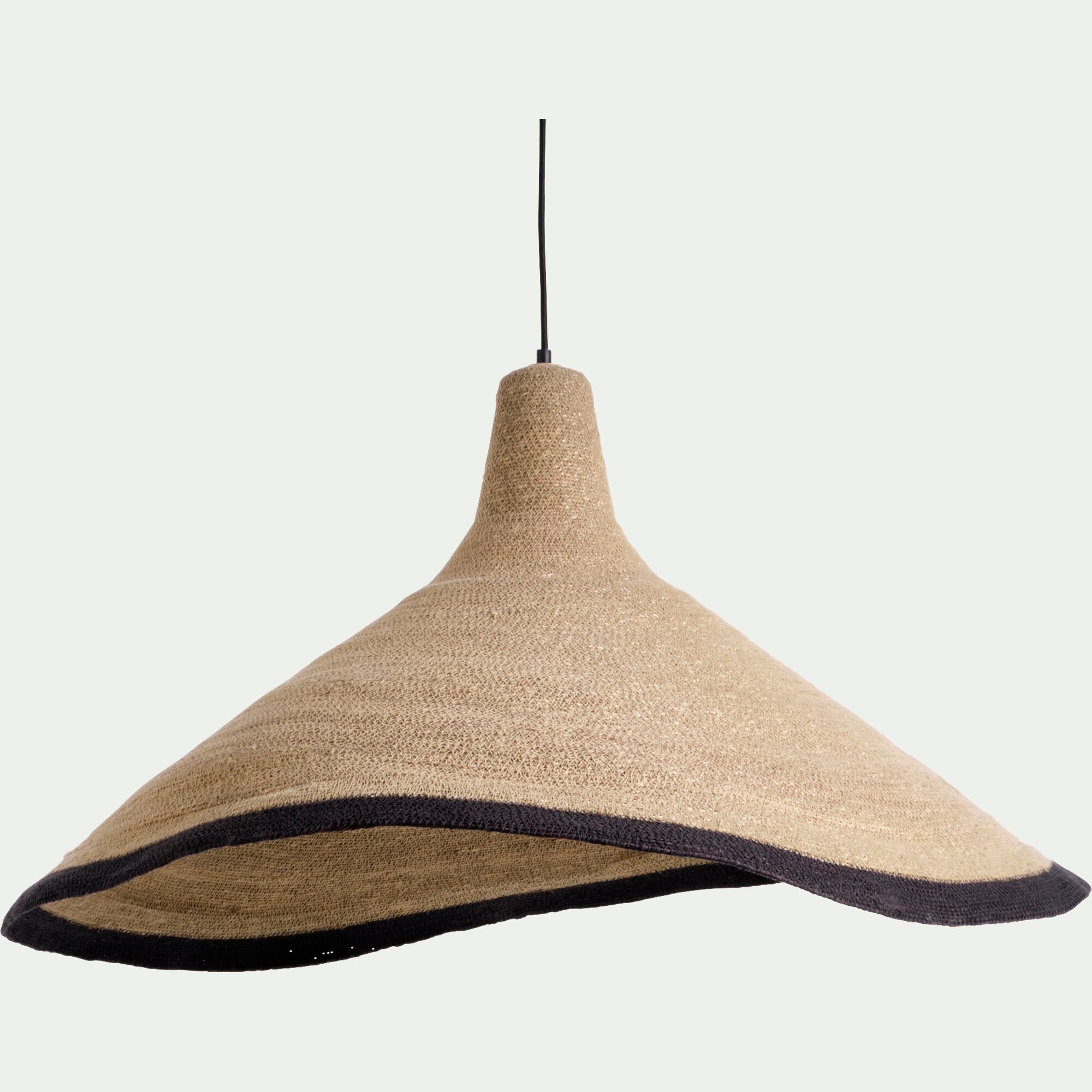 KENZA - Suspension électrifiée en jonc de mer D91cm - naturel