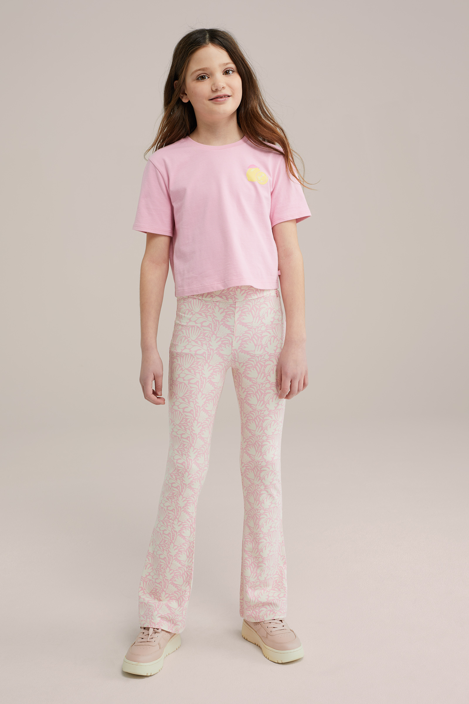 Meisjes flared legging met print