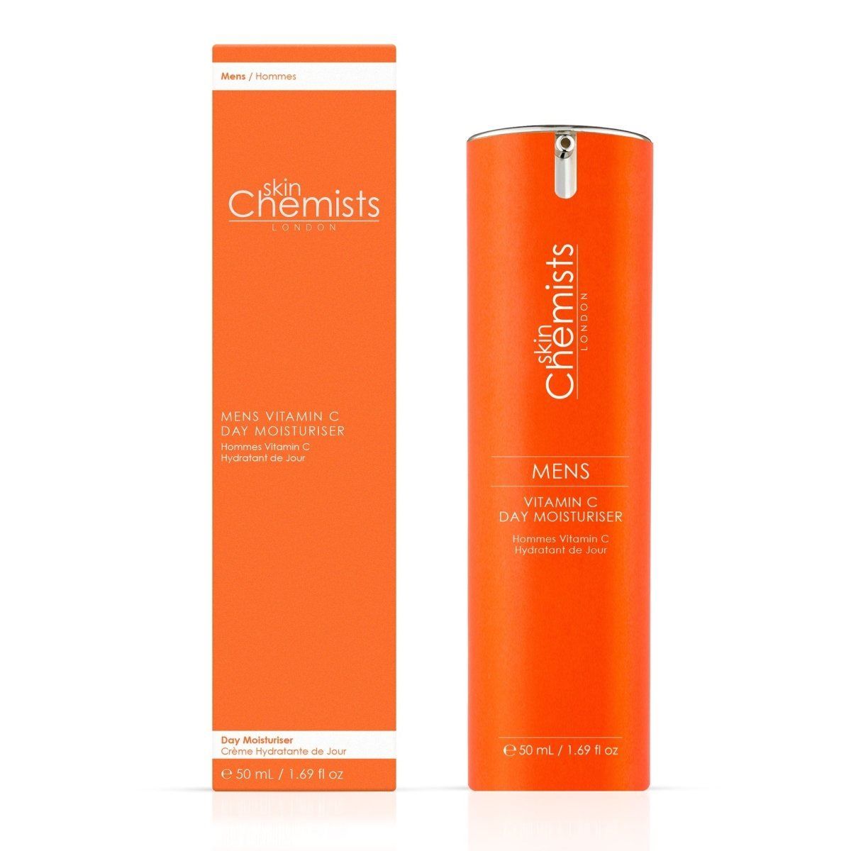 skinChemists professional Anti-Ageing Men's Vitamin C Brightening Duo Kit for Brightening and Radiance