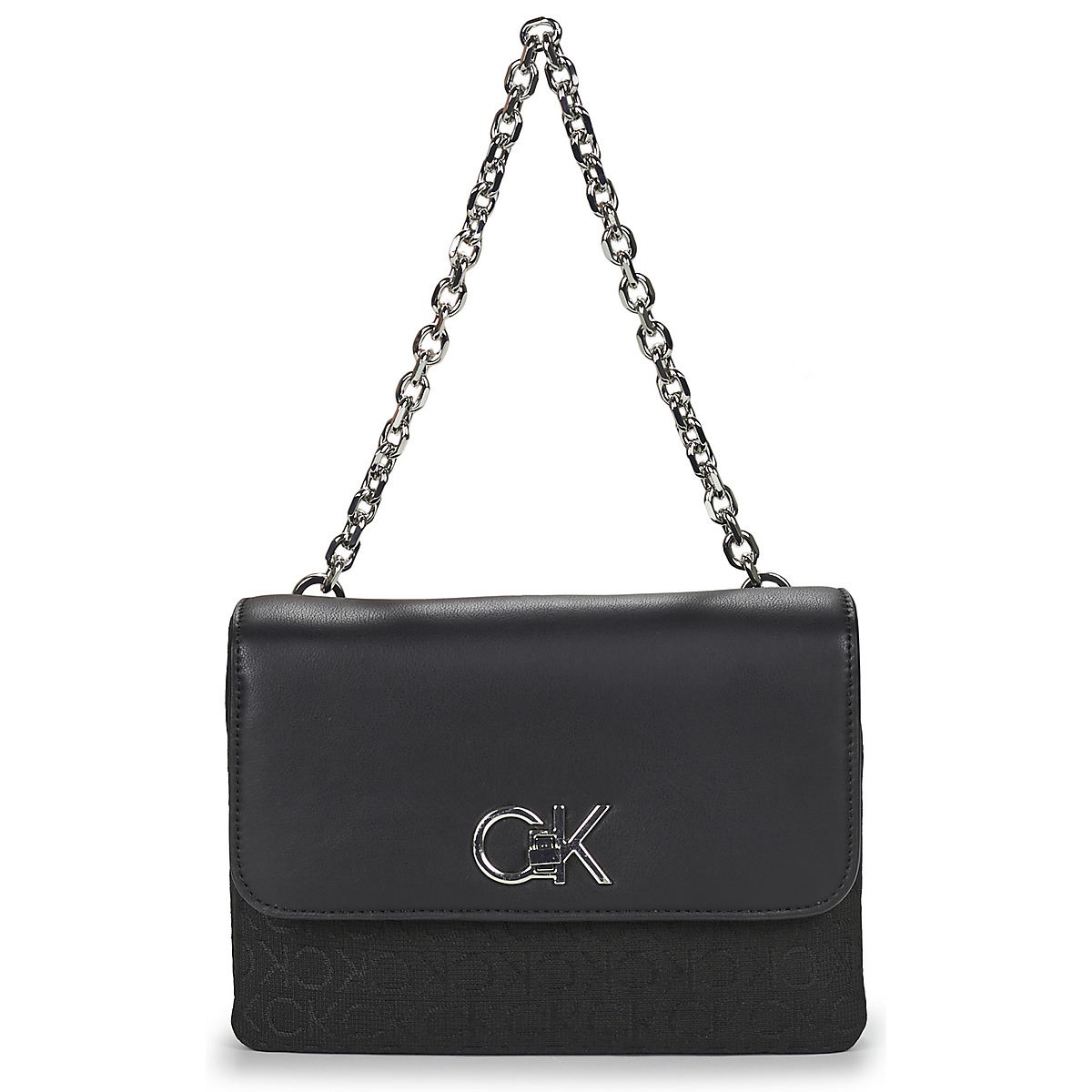 Calvin Klein Jeans - RE-LOCK DOUBLE GUSETTBAG_JCQ - Black