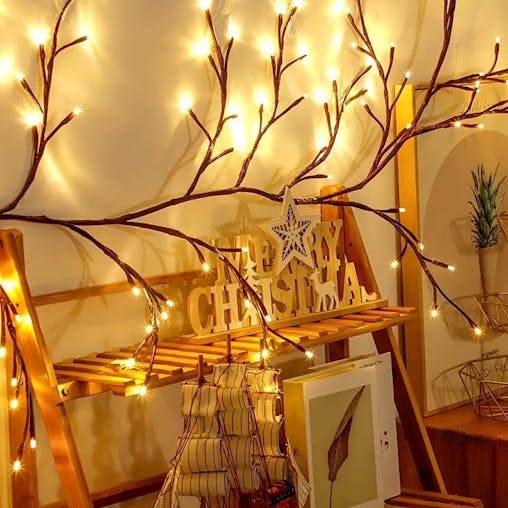 NNETM USB-Powered Tree Branch Decoration - Christmas Night Light