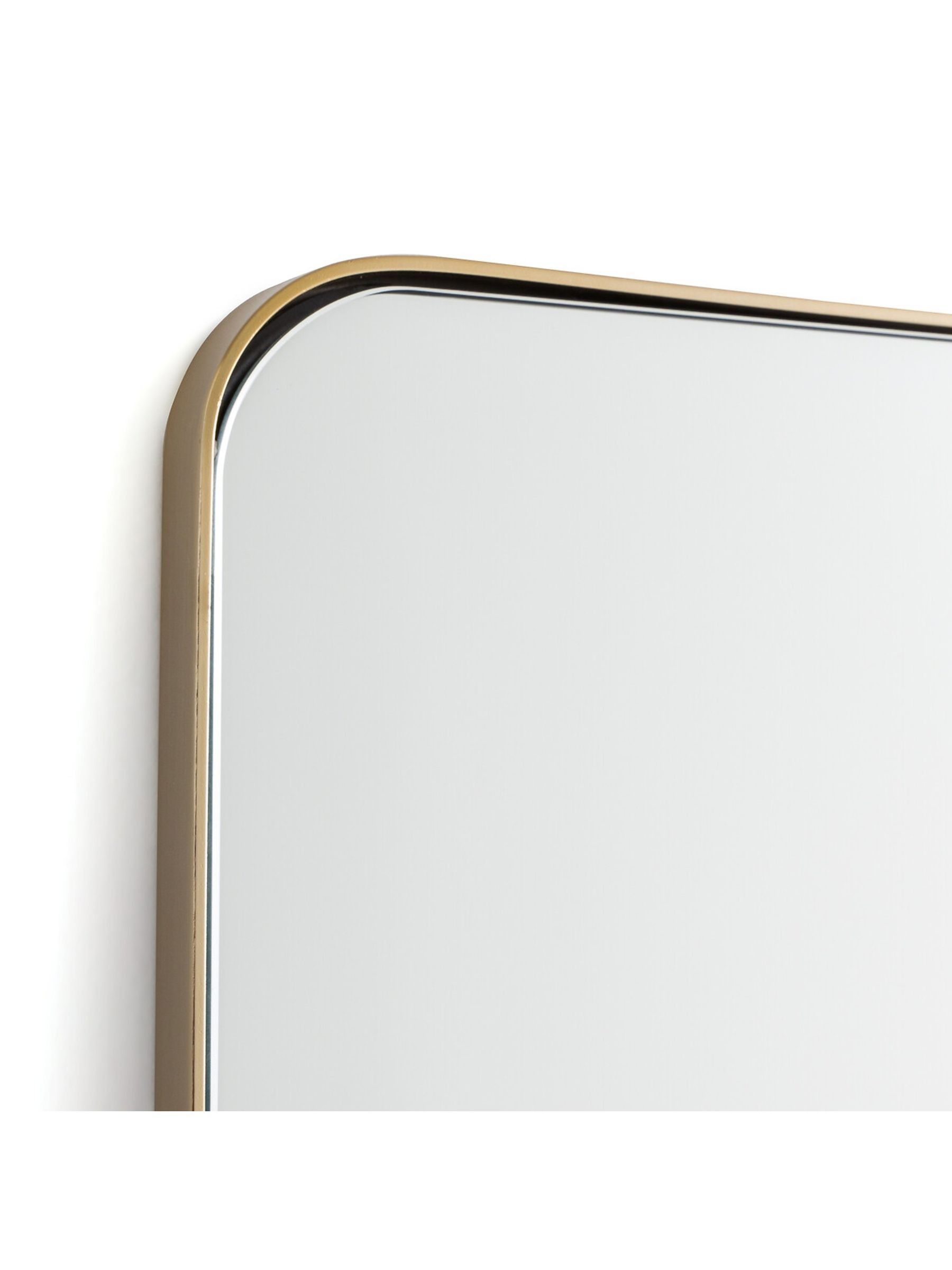 La Redoute Intérieurs Brass Iodus 100 x 70cm Rectangular Metal Mirror