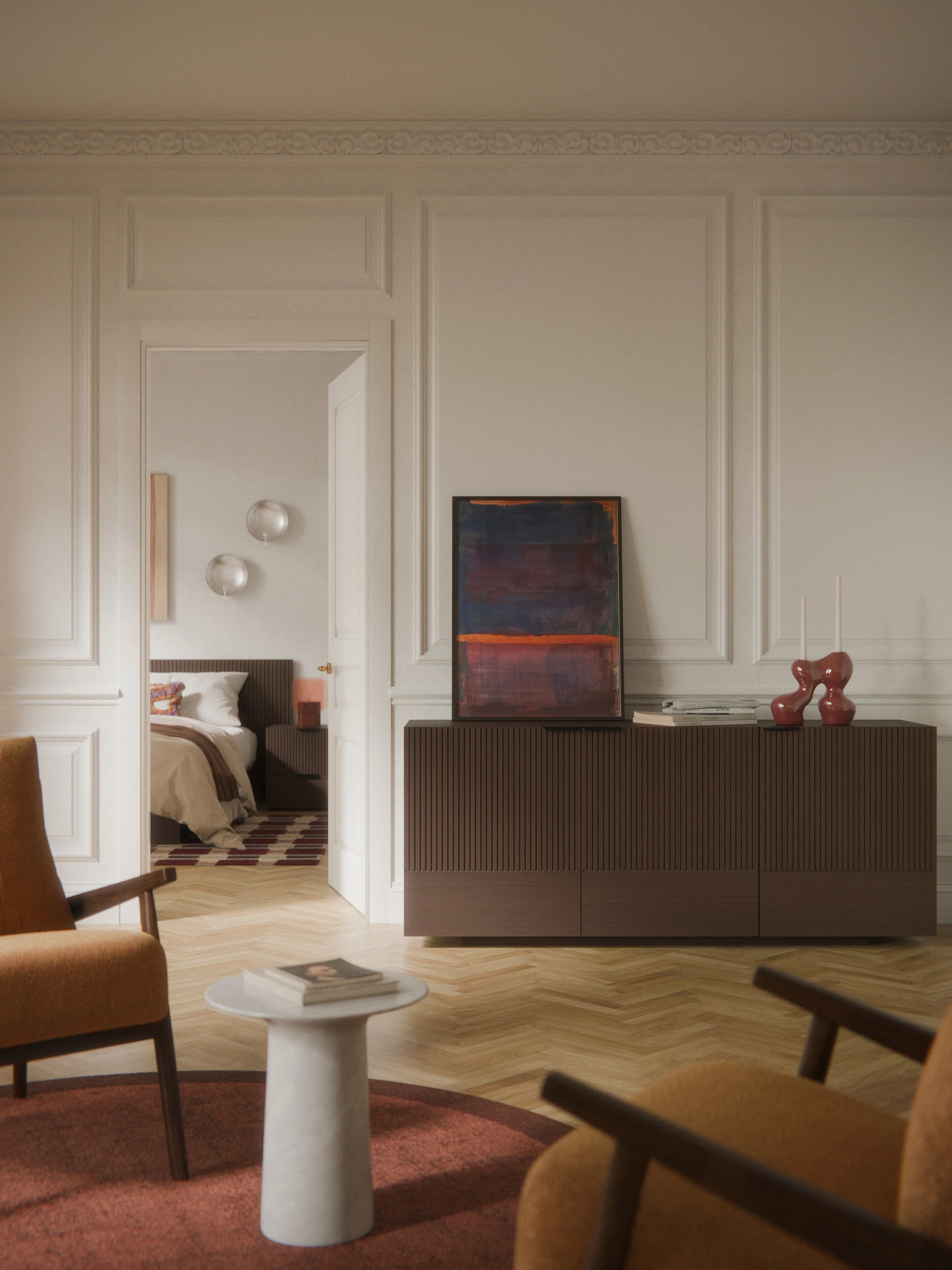 Holz-Sideboard Sato
