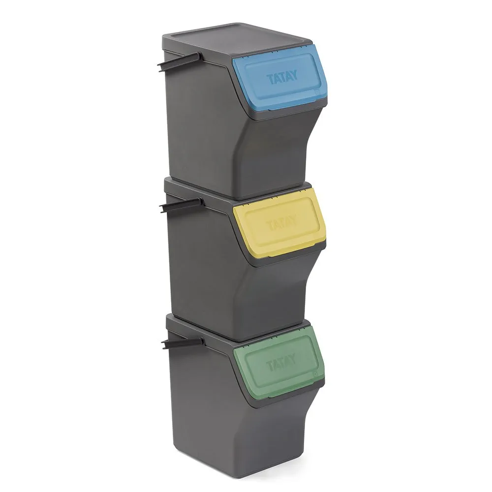 Tatay 20L stackable recycling bins 3 units