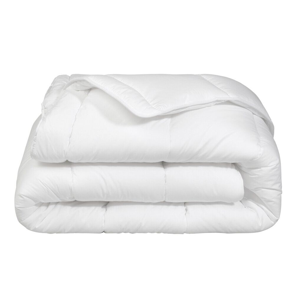Couette tempérée anti-acariens 200X200 cm blanc