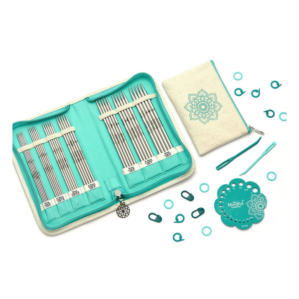 KnitPro Grateful Double Pointed Knitting Needle Set 7 Pack