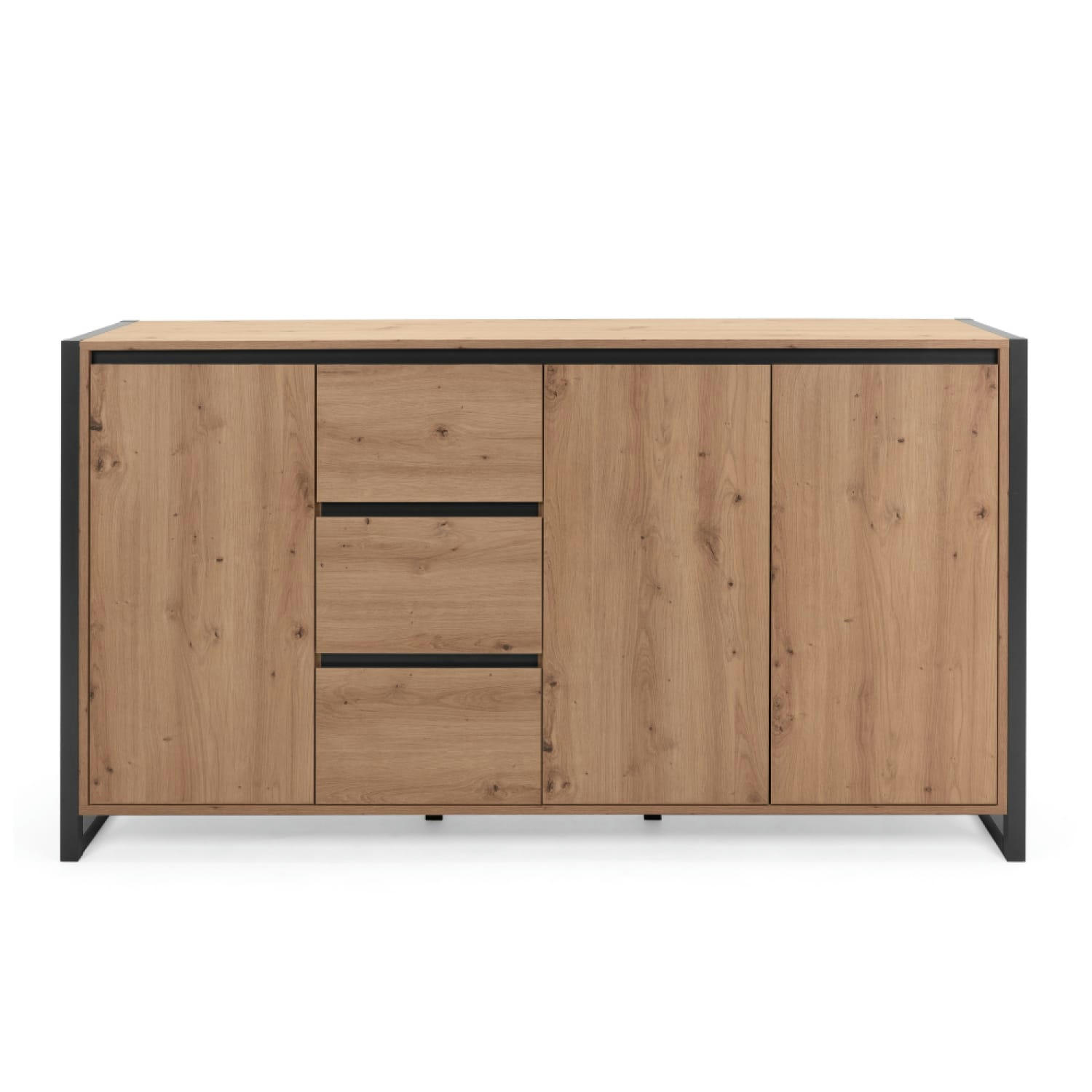 KOTOR - Buffet en bois avec tiroirs et placards