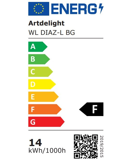 Artdelight Wandlamp Diaz-L Zwart Dim to Warm 2 x 6Watt IP65