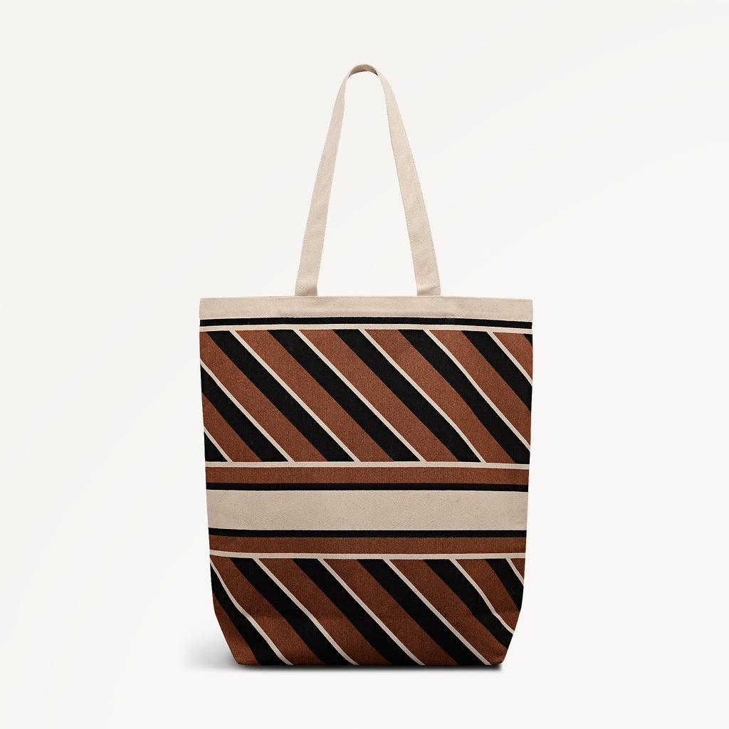 Radley Diagonal Stripe - Extra Large Open Top Tote