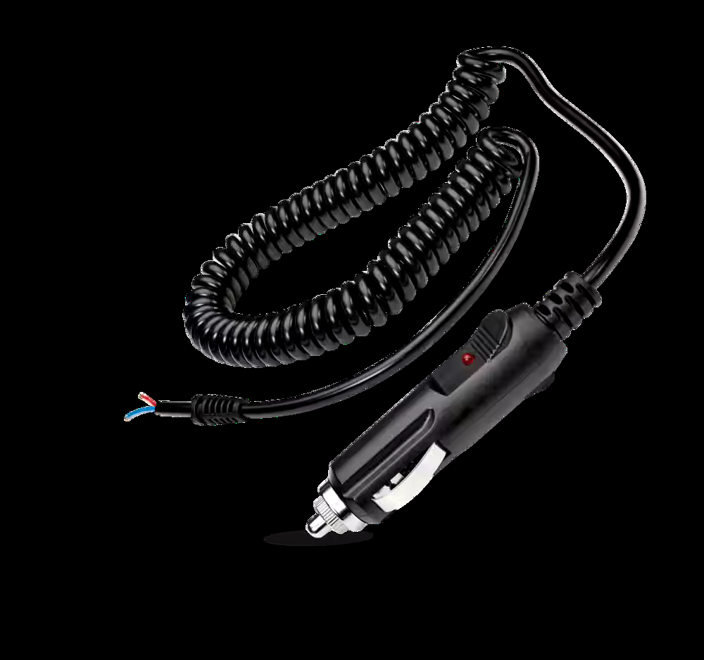 Bluehive 12V Coil Extension Cord, with Cigarette Lighter, 8-ft