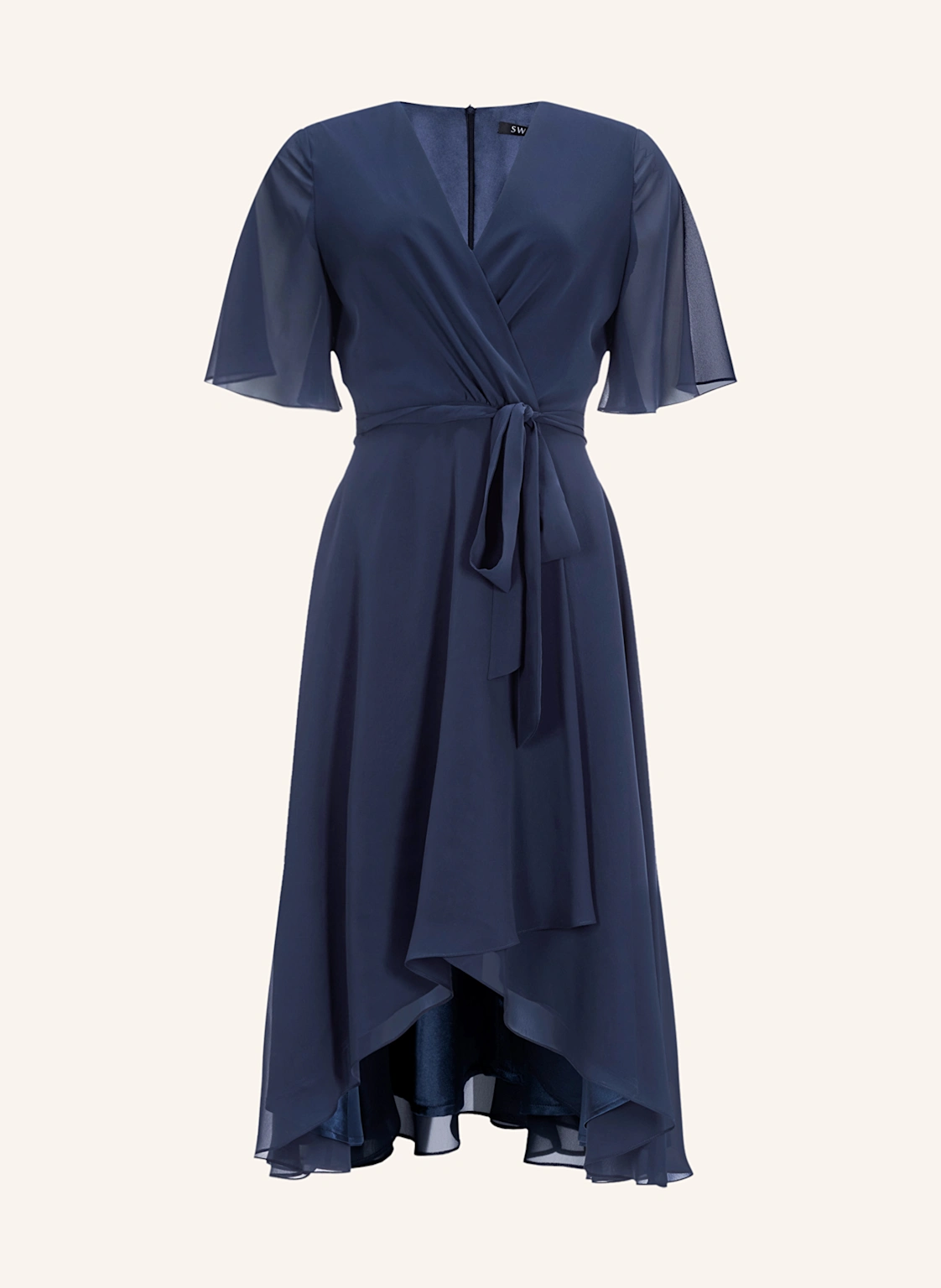 SWING Cocktailkleid in Wickeloptik