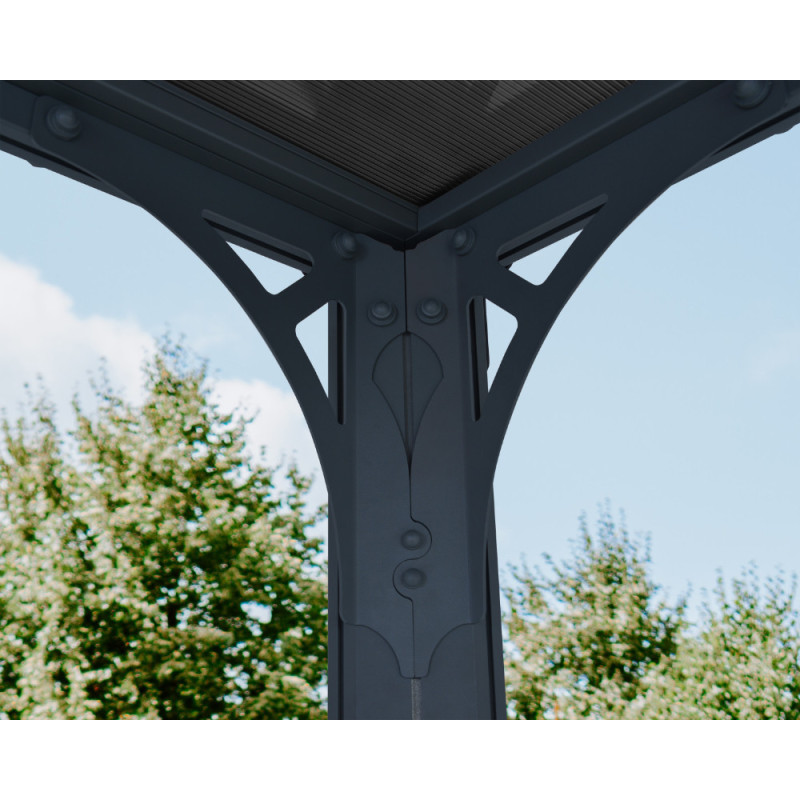 Tonnelle de jardin Milano 4,26 x 3,09 x 2,25 m CANOPIA