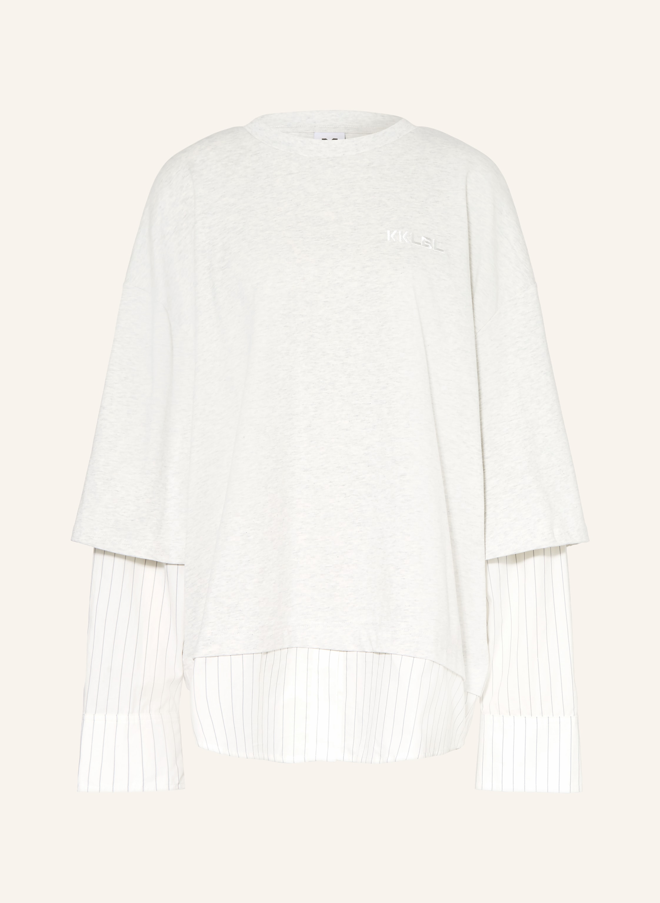 KARO KAUER Oversized-Longsleeve im Materialmix