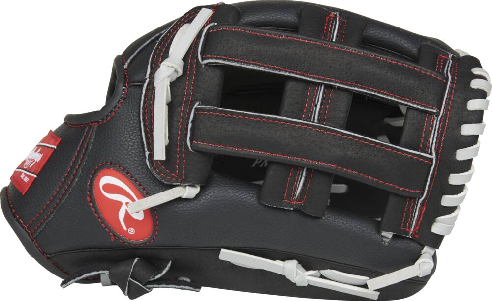 Rawlings Playmaker H-Web Baseball Glove,  Black, Regular, 12-in