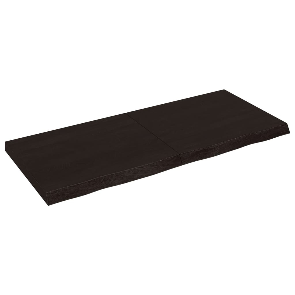 VidaXL Półka ciemnobrązowa 140x60x(2-6) cm