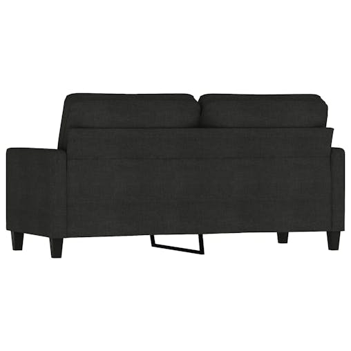NNEVL 2-Seater Sofa Black 140 cm Fabric