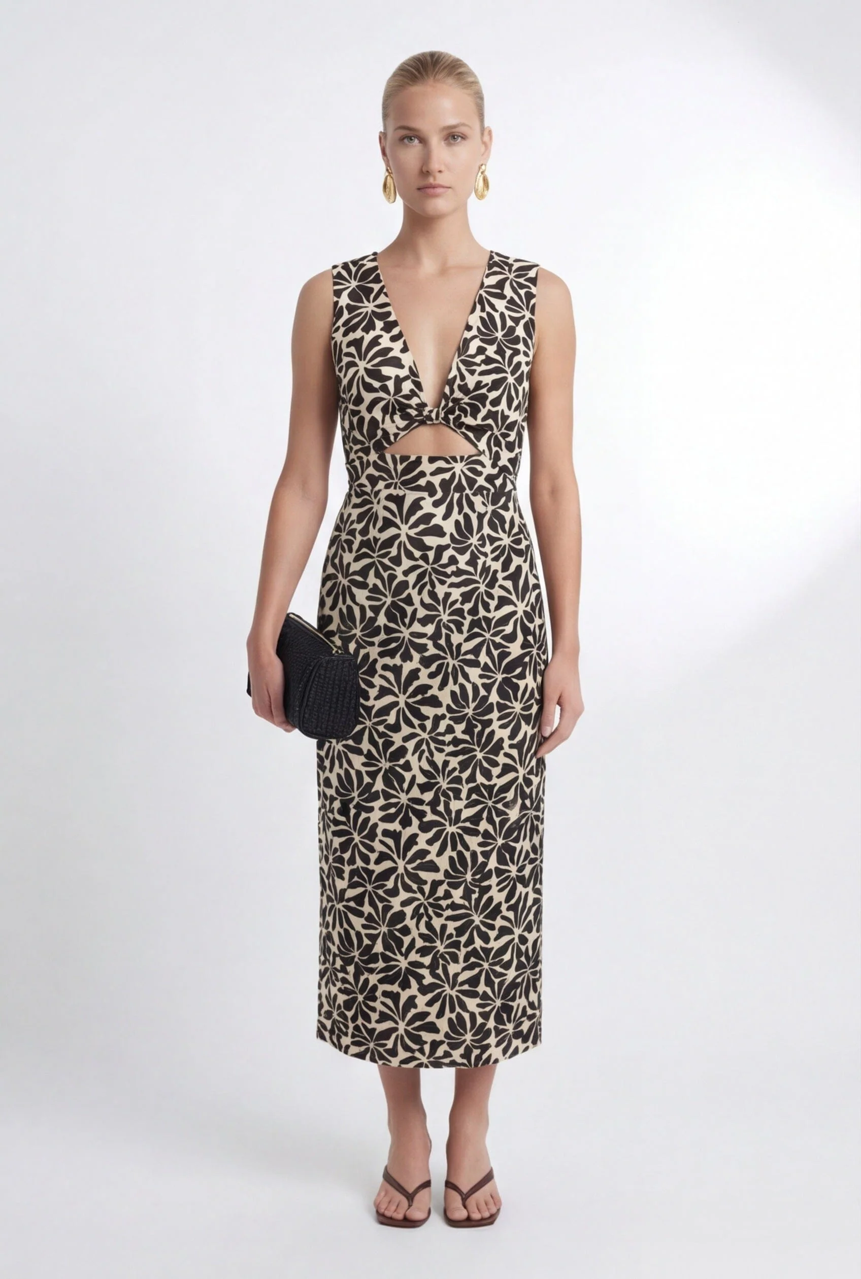 ROBE MIDI - CLARISSA - NOIR