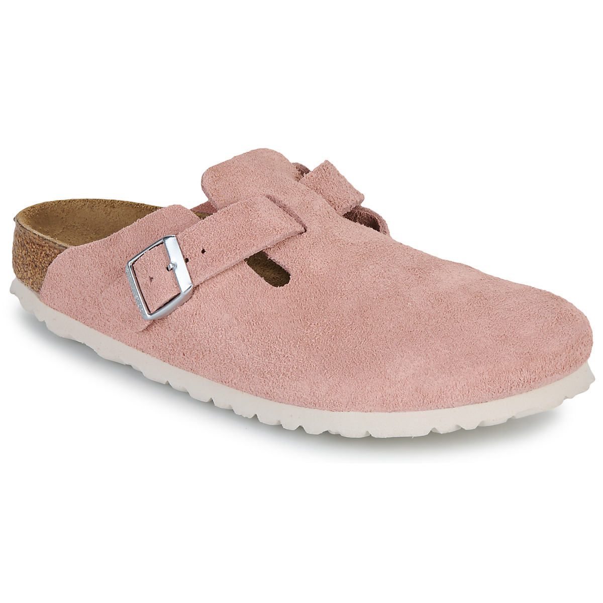 BIRKENSTOCK - Boston - Soft / Suede / Pink / Clay