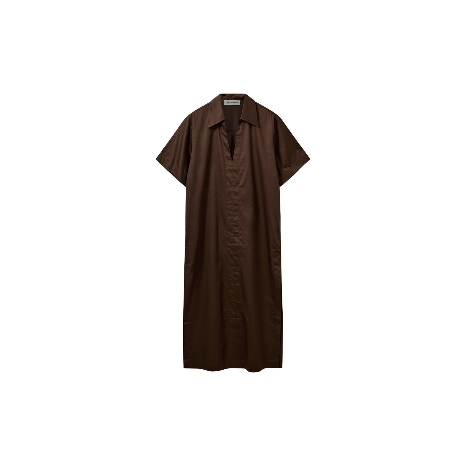 ASANASW OVERSIZE SHIRT DRESS, intense brown