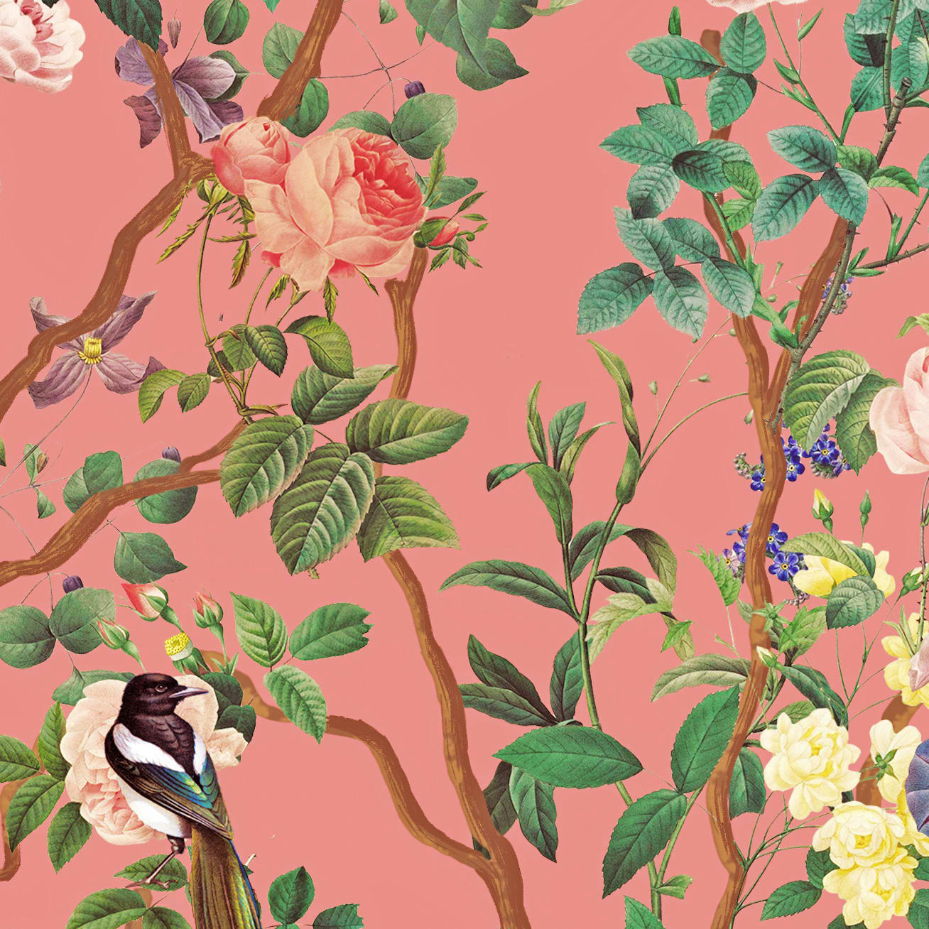 - Papier peint English Roses 425x260