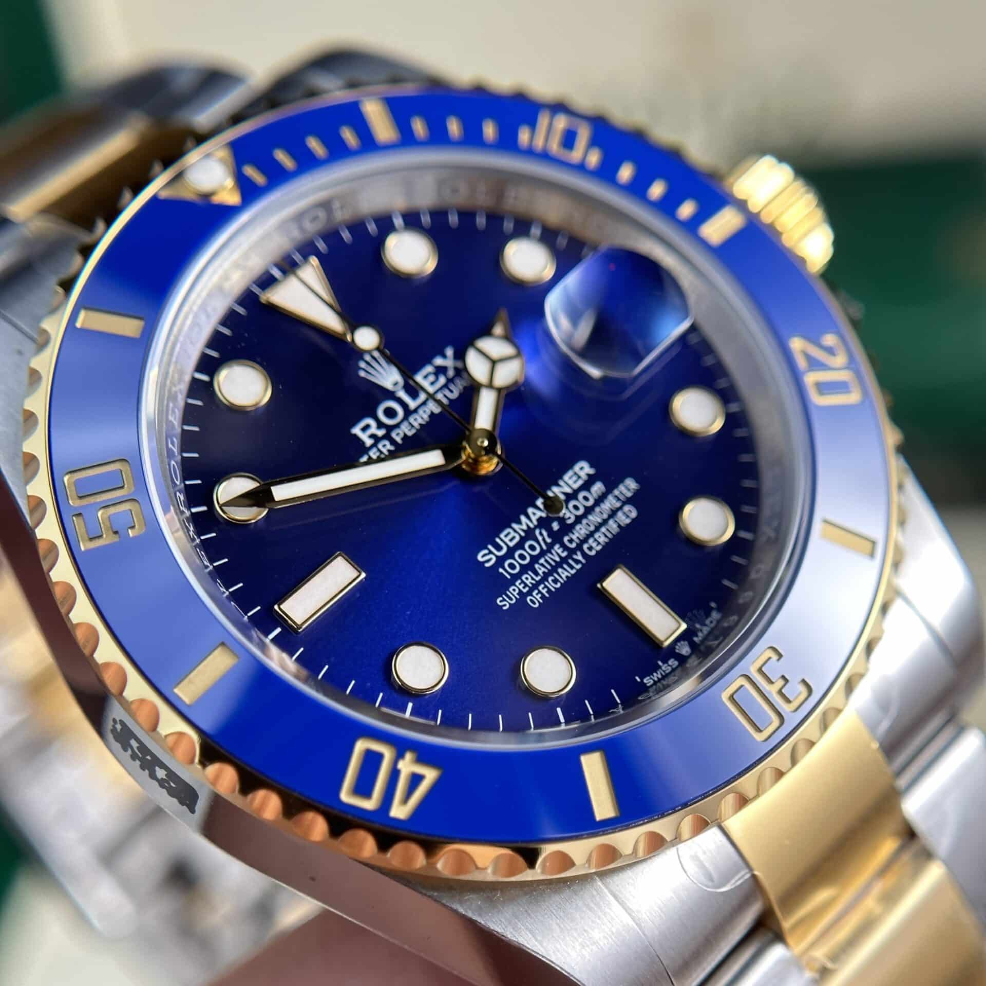 Rolex Submariner 126613LB SS/YG Plated Blue Dial 41mm Oyster Replica