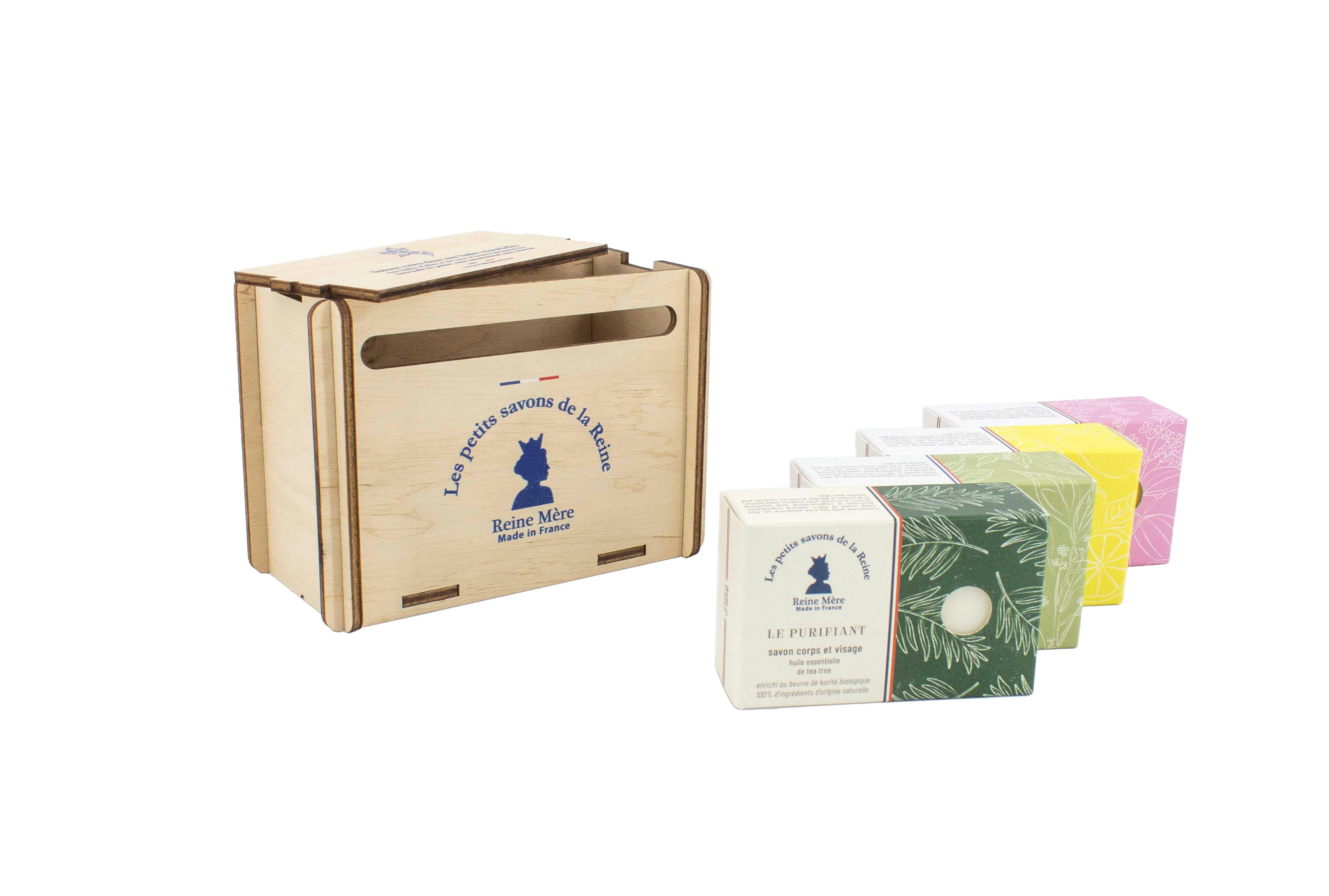 - Coffret cadeau 4 savons les Petits savons de la Reine